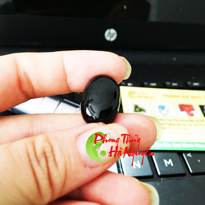 mặt nhẫn đá thạch anh đen tự nhiên